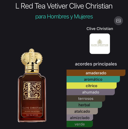 L Red Tea Vetiver Clive Christian Perfume 50 ml (Preventa)