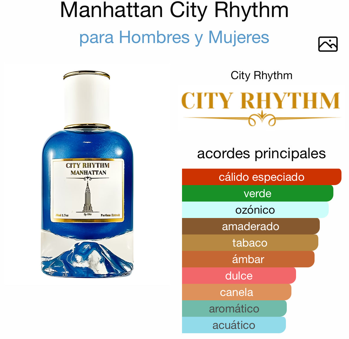 Manhattan City Rhythm Extrait de Parfum 100 ml (Preventa)