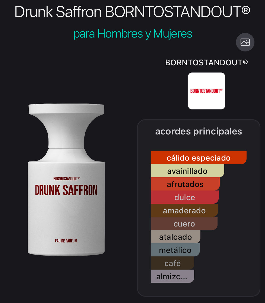 Acordes principales de Drunk Saffron de BORNTOSTANDOUT