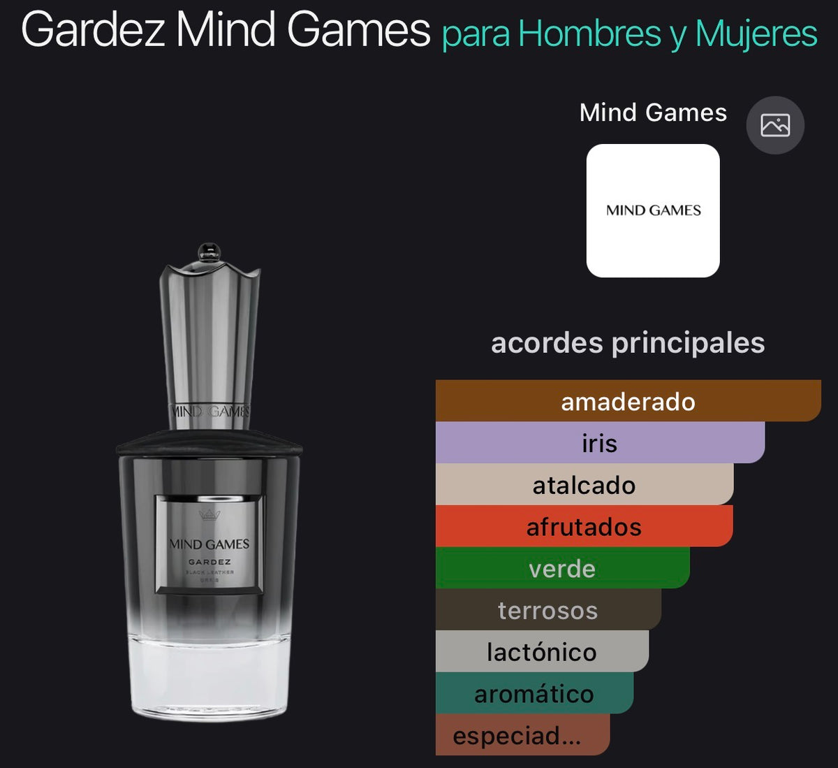 Acordes principales de Gardez de Mind Games