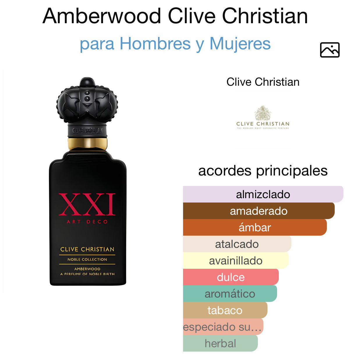 Amberwood XXI Extrait de Parfum Clive Christian 50 ml