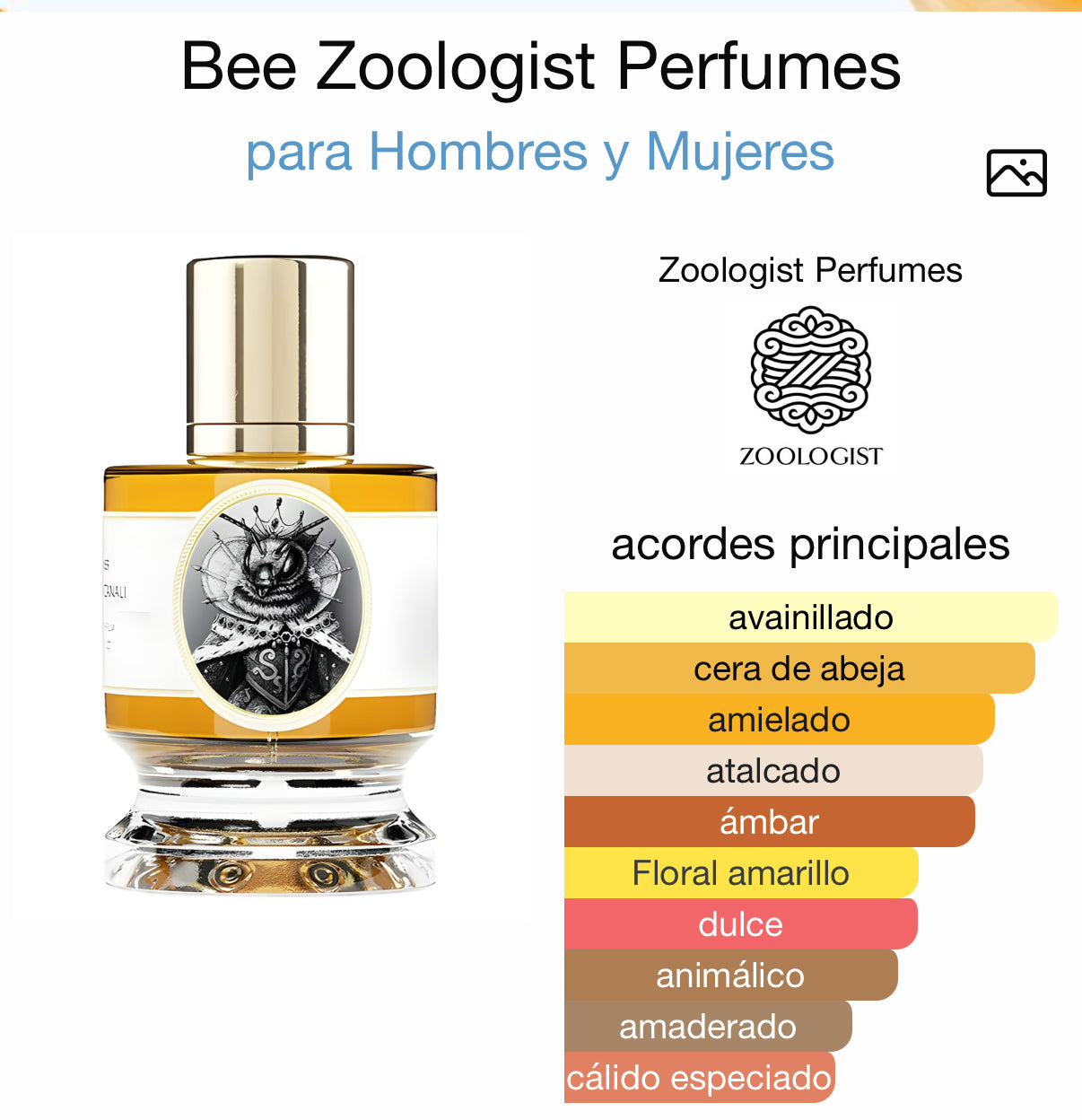 Bee Extrait de Parfum Deluxe Zoologist 60 ml