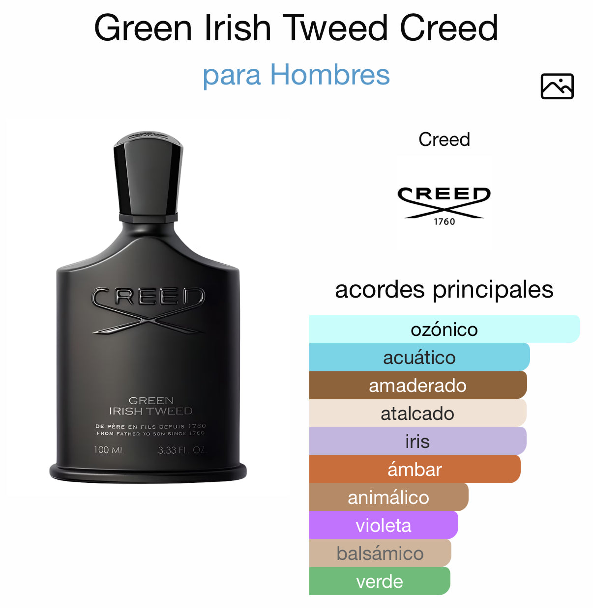 Creed Green Irish Tweed 100 ml (Preventa)
