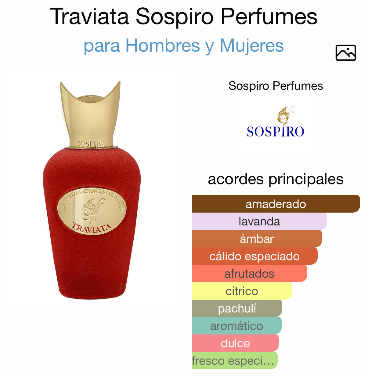 Sospiro Traviata Eau de Parfum 100 ml (Preventa)