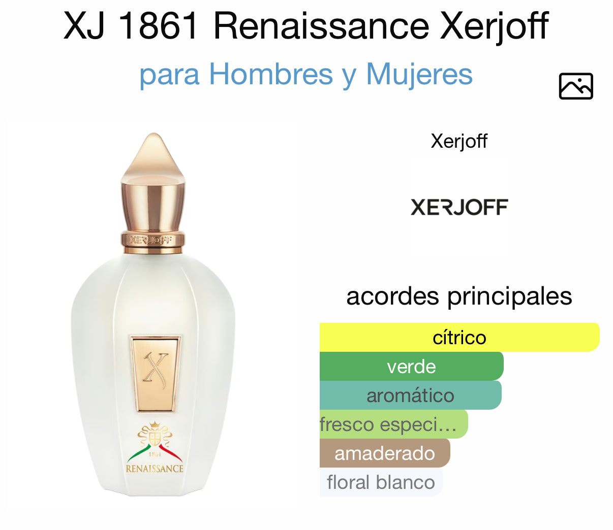 XJ 1861 Renaissance Xerjoff Eau de Parfum 100 ml (Preventa)