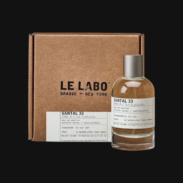 Santal 33 de Le Labo con frasco y caja