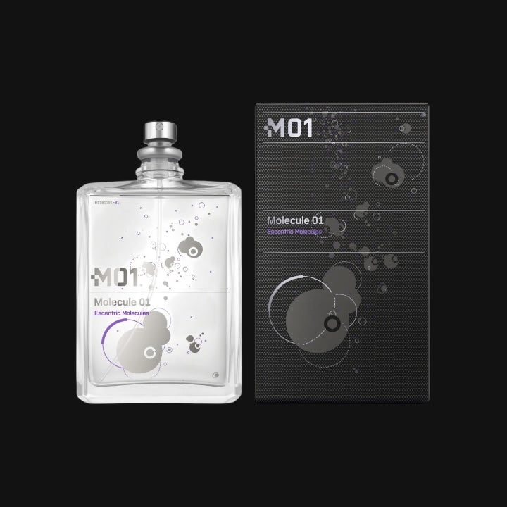 Molecule 01 de Escentric Molecules con frasco y caja