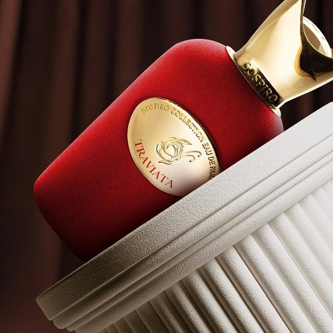 Detalle del frasco de Traviata de Sospiro