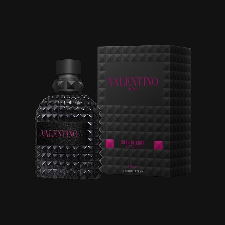 Uomo Born in Roma Extradose de Valentino con frasco y caja
