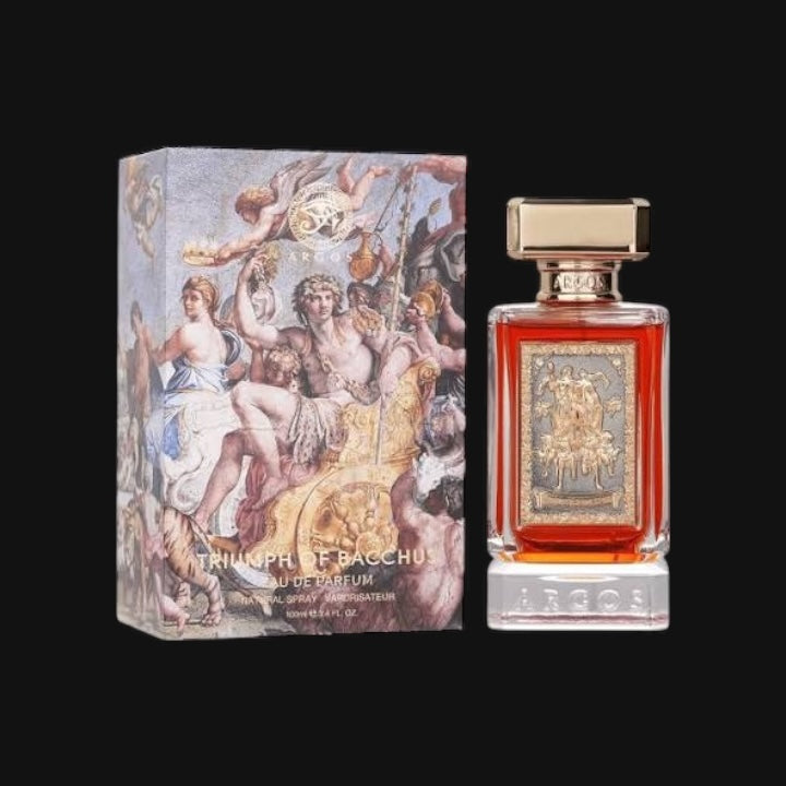 Triumph of Bacchus de Argos con frasco y caja