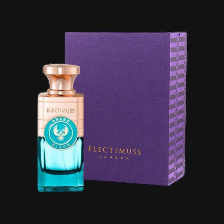 Amber Bloom de Electimuss con frasco y caja