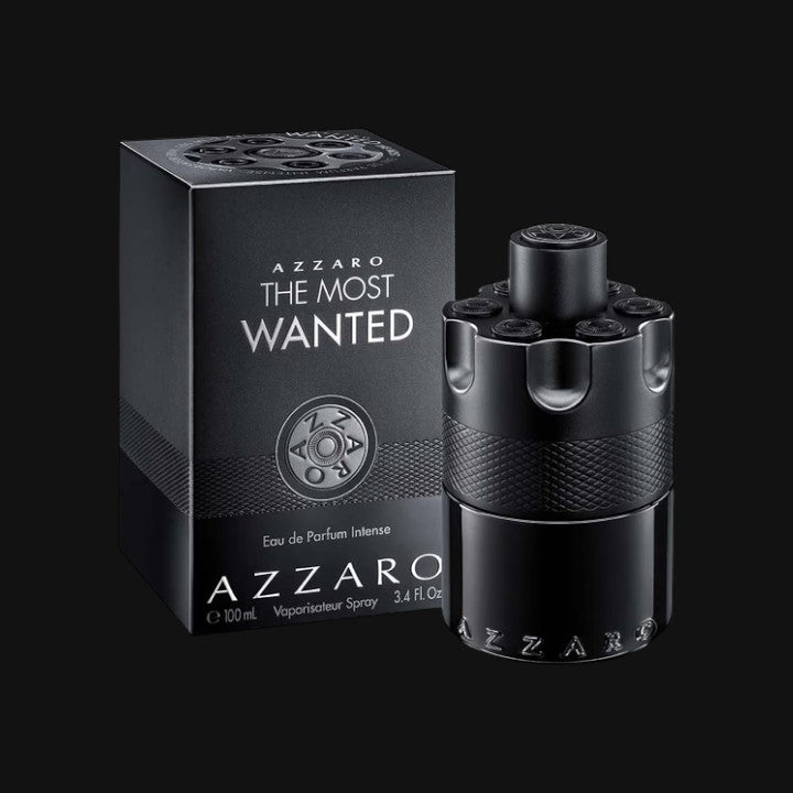 The Most Wanted Eau de Parfum Intense de Azzaro con frasco y caja